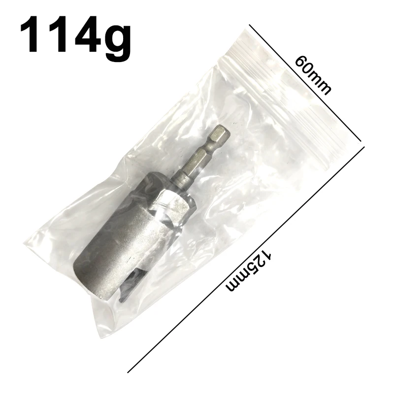 1pc cor natural soquete entalhado alça hexagonal 80mm chave de fenda elétrica borboleta buraco chave extensão ferramenta acessórios