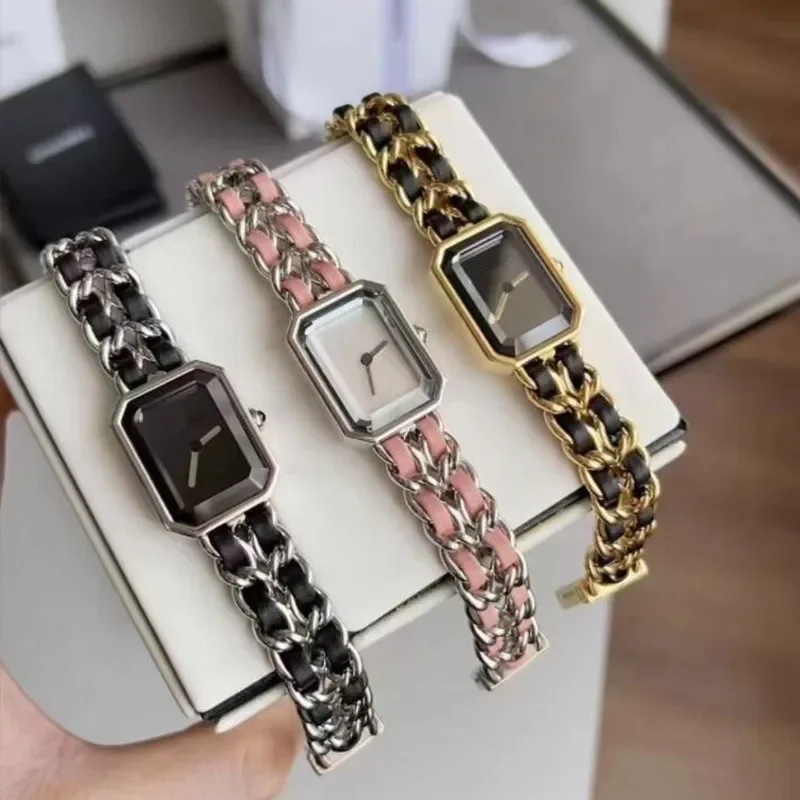 

2024 Luxury Brand Top Quality Women Watch Style Quartz Watch Reloj Mujer Fashion Square Leather Wristwatch Lady Clock Watch