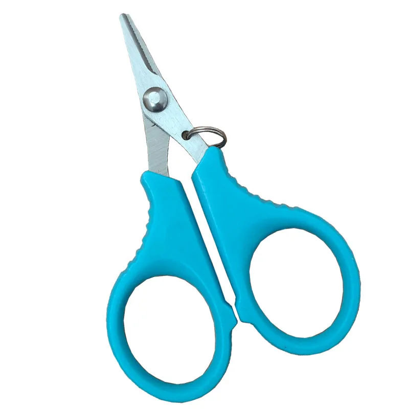 ALASICKA 1PCS Stainless Steel Fishing Scissor Portable Scissor Plier Cut PE Line Braid Line Cutter Plies Carp Fishing Tools