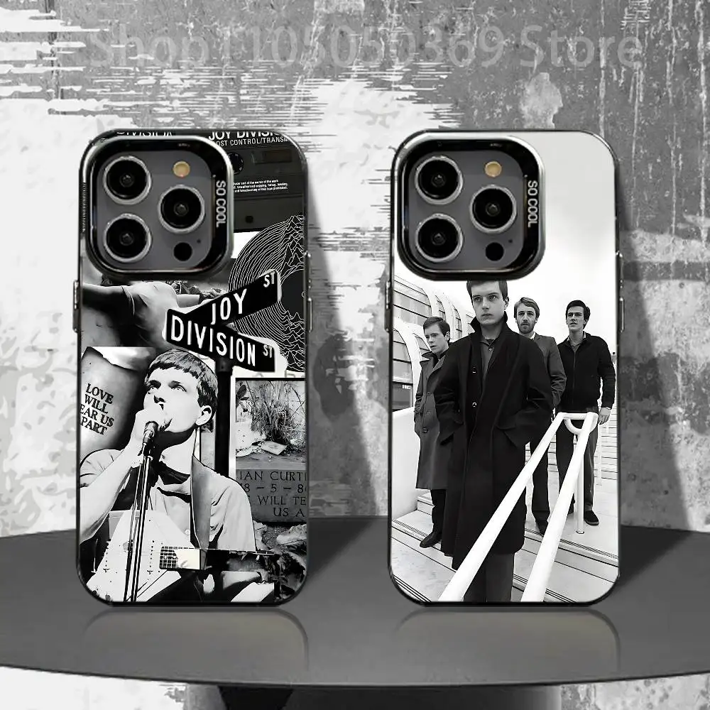 

J-Joy D-Division Phone Case For iPhone 17,16,15,14,13,12,11,Air,X,XR,Pro,Max,Plus IMD Silver Shell