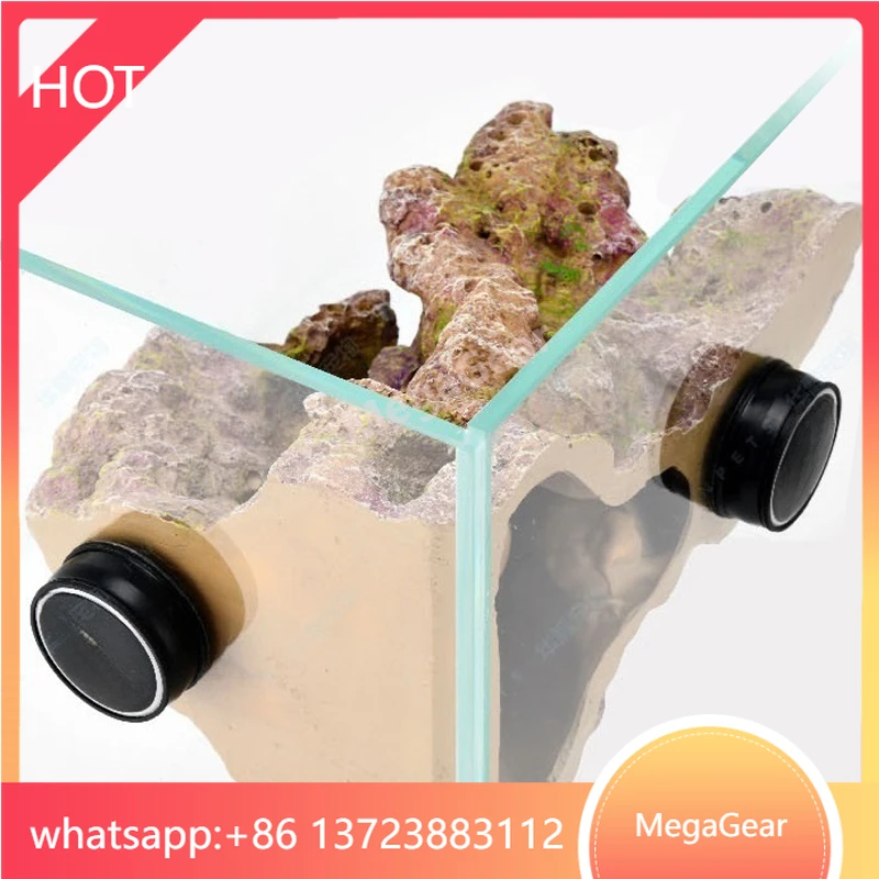 

Магнитный держатель для стойки для аквариума Coral Frag Rock, черепаха, пирс, ландшафтный камень для аксессуаров для аквариума