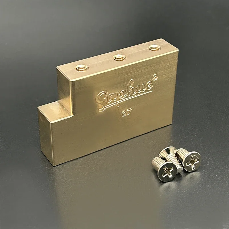

CNC precisely machined Ultra Solid 32mm Fat Brass L Shape Tremolo Block for FR Locking Tremolo Bridge Electric Guitar