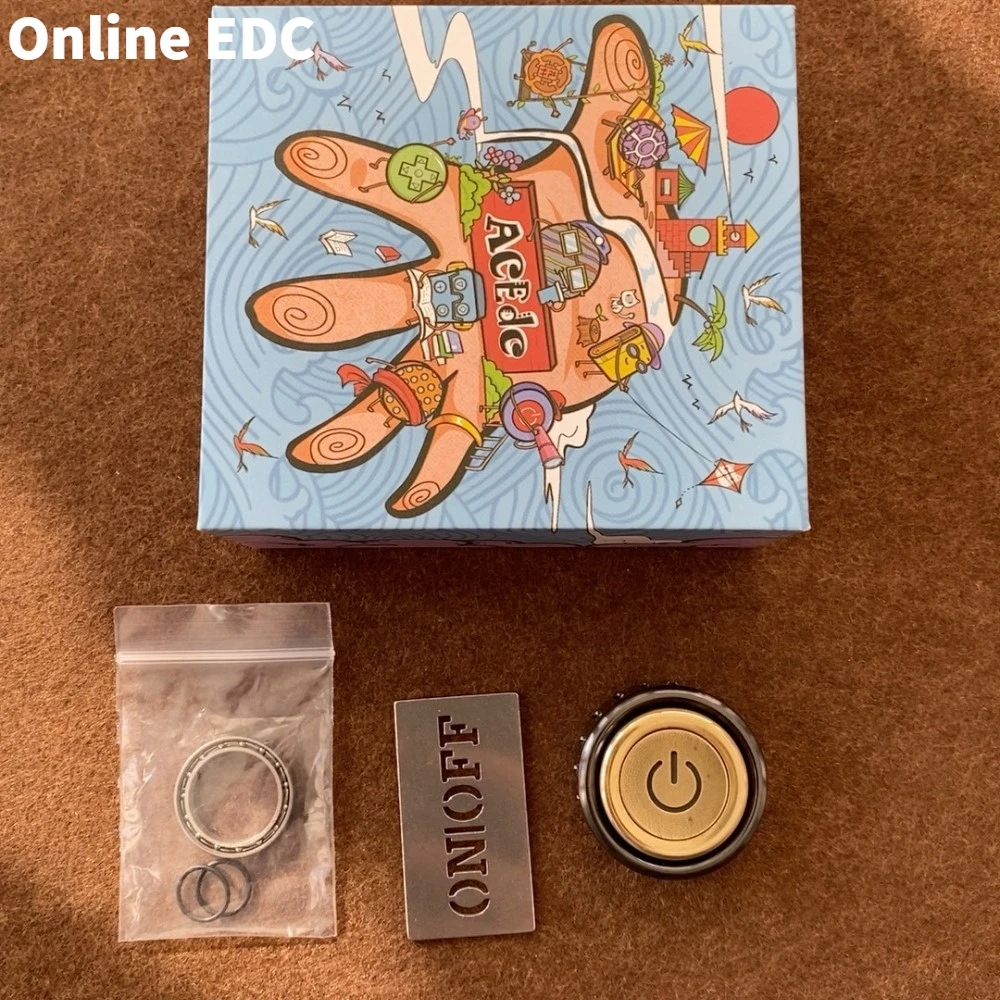 تصاميم ACEdc الأصلية المملوكة مسبقًا، إصدار محدود من نحاس الزركونيوم 50 فيدجيت سبينر #6