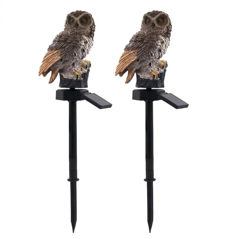 XIWANGFIRE Solar Eule Boden Licht LED Outdoor Hof Lampe Garten Licht Wasserdichte Pfahl Licht Pathway Decor Solar Terrasse Boden Laterne 3