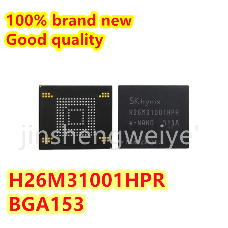 1~5PCS H26M31001HPR H26M31001 4G BGA153 EMMC Cell Phone Hard Disk Repair IC Larger Quantity Better Price 100% Brand New