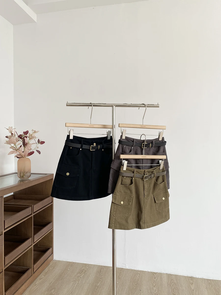 

Американская юбка А-силуэта с высокой талией для женщин: модная, стройнящая, в деловом стиле, для работы и повседневной носки, из полиэстера