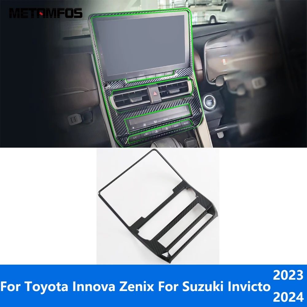 Accessories For Toyota Innova Zenix For Suzuki Invicto 2023 2024 Console Air Condition Vent Outlet Cover Trim Navigation Frame