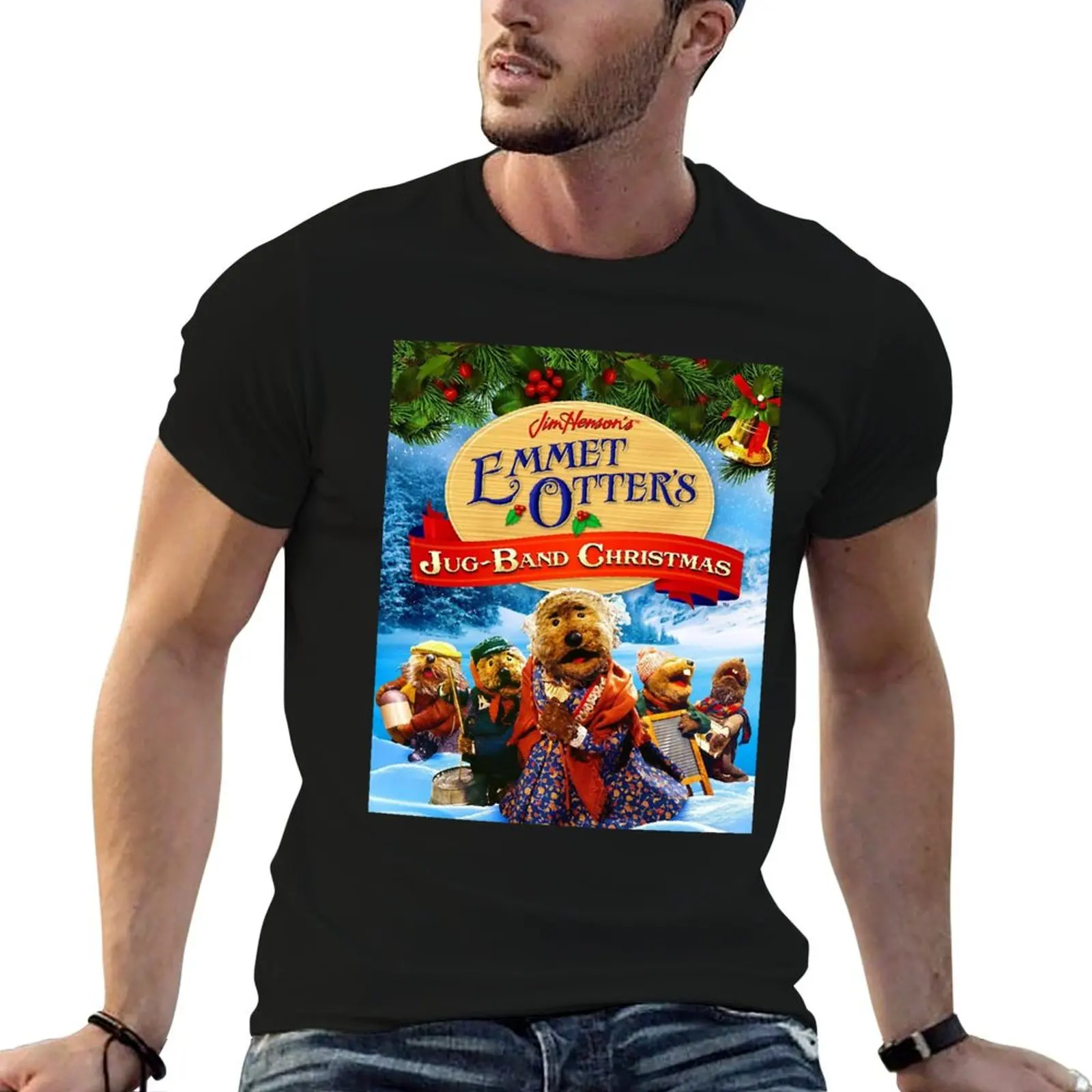 emmett otter_s jugband christmas T-Shirt Basic Solid Color Casual Tee Shirt