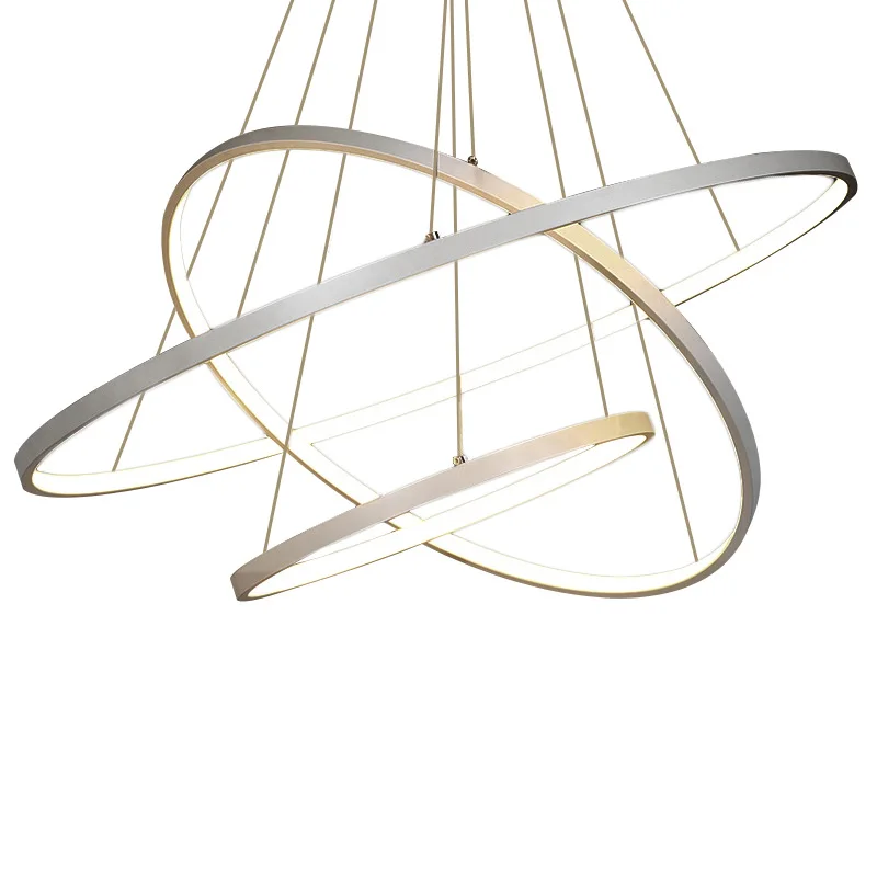 

Restaurant ring chandelier simple modern living room dining table bar lamp creative Internet celebrities ins Nordic circle