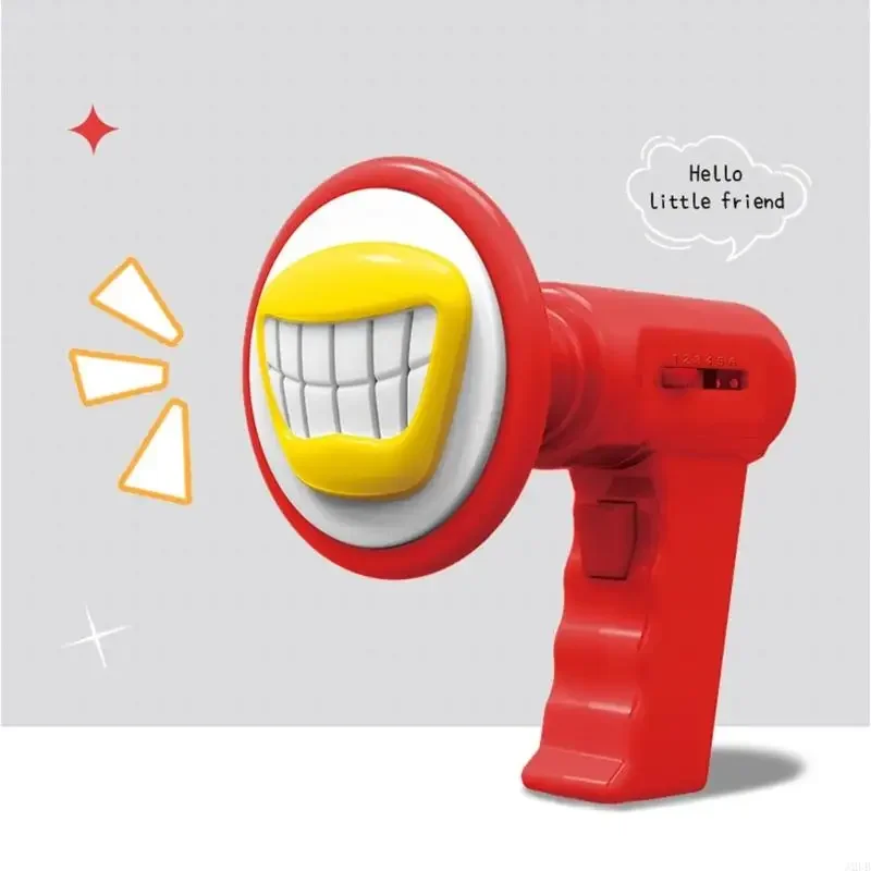 لعبة تعديل الصوت للأطفال مكبر الصوت المزحة مع 6 مؤثرات صوتية للنشاط الخارجي ومكبر الصوت لعبة مغير الصوت 15UB