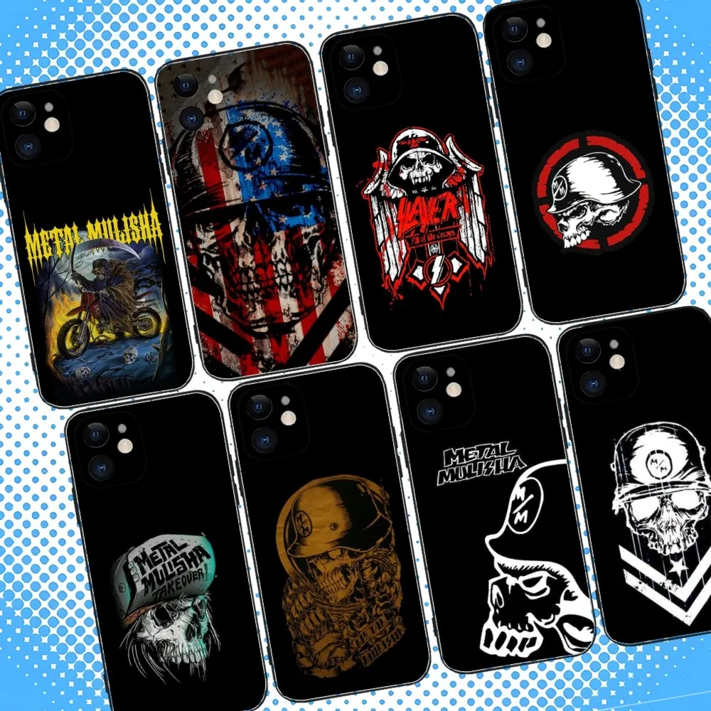 

Metal Mulisha Brand Phone Case For iPhone 16,15,14,13,12,11,Pro,Max,Plus,X,XS,XR,SE,8,7,Mini,Soft Silicone Black Case