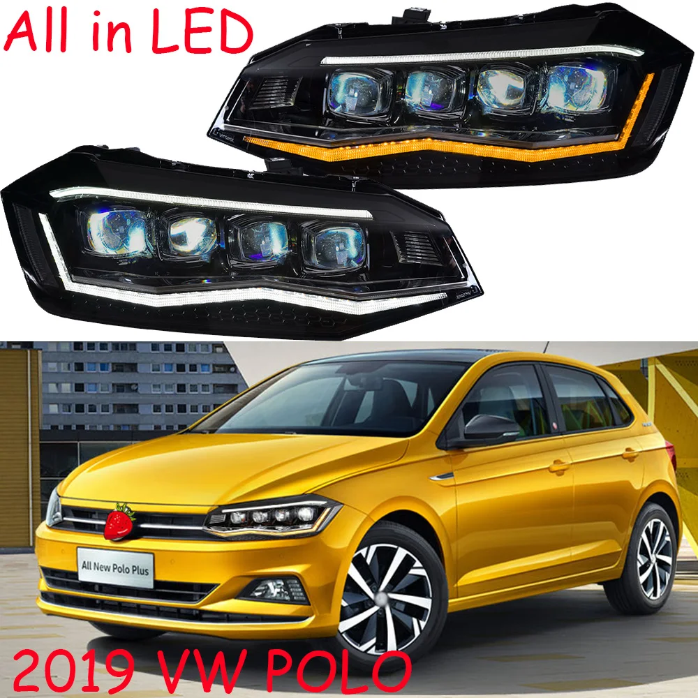 

Car bumper headlamp POLO headlight 2019~2021y All in LED/HID xenon DRL car accessories headlamp POLO daytime running light fog