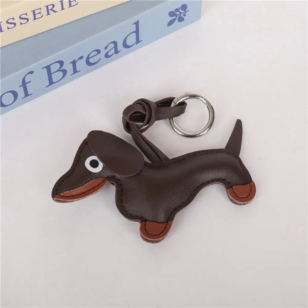 가죽 닥스훈트 개 목걸이 펜던트 열쇠고리 액세서리 키 펜던트 자동차 키링 펜던트 선물