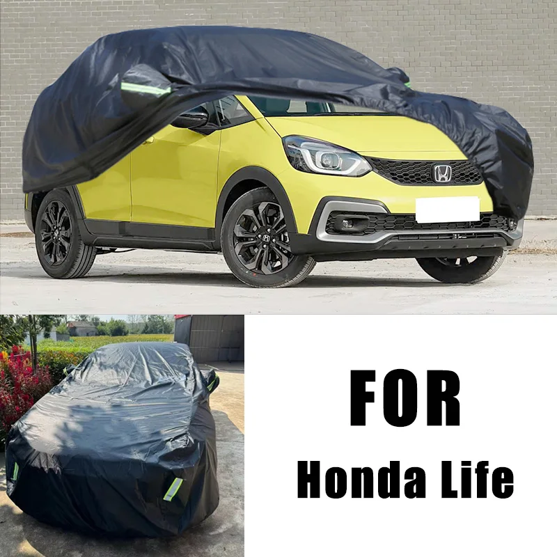 

For Honda Life All-Weather Car Covers 6-in-1 Waterproof Dustproof UV Proof Snowproof Scratch Resistant Protection