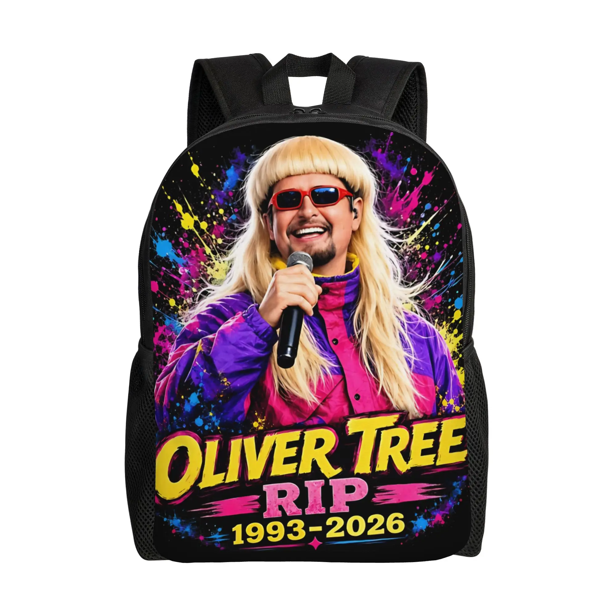 Oliver Tree Rest In Peace 1993 to 2026 Memorial Teenage Backpack Sports High School Work Daypack for Men Women Shoulder Bag