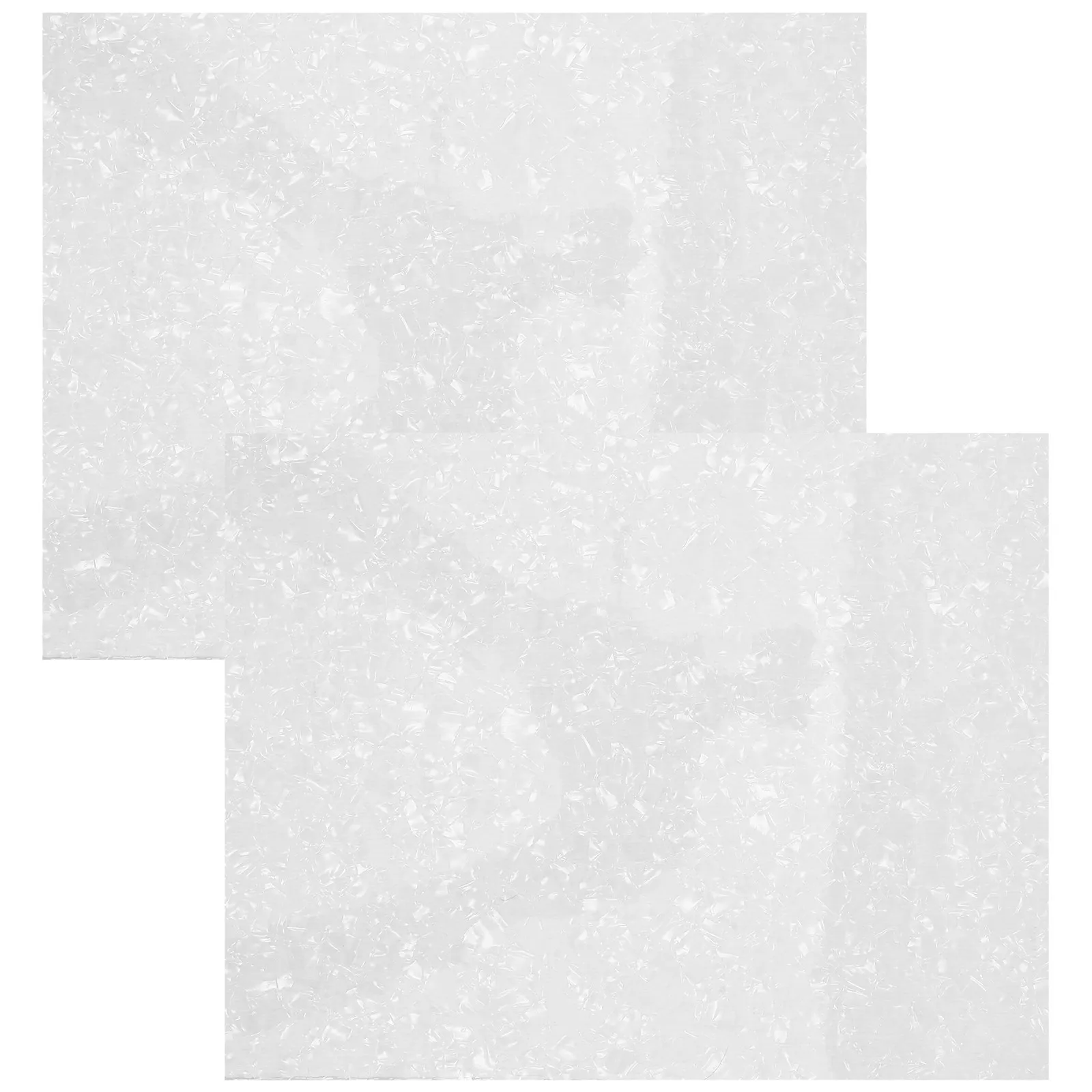 2Pcs Acoustic Guitar Scratch Plate White 9.8x7.9 Self Adhesive Pickguard Sheet 0.7mm Thickness Guitar Back Plate Replacement