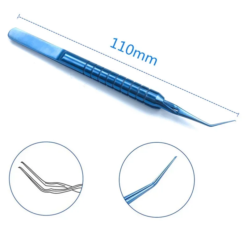 Titanium Akahoshi Capsulorhexis Cross Action Forceps Pet Ophthalmic Surgical Instruments 110mm