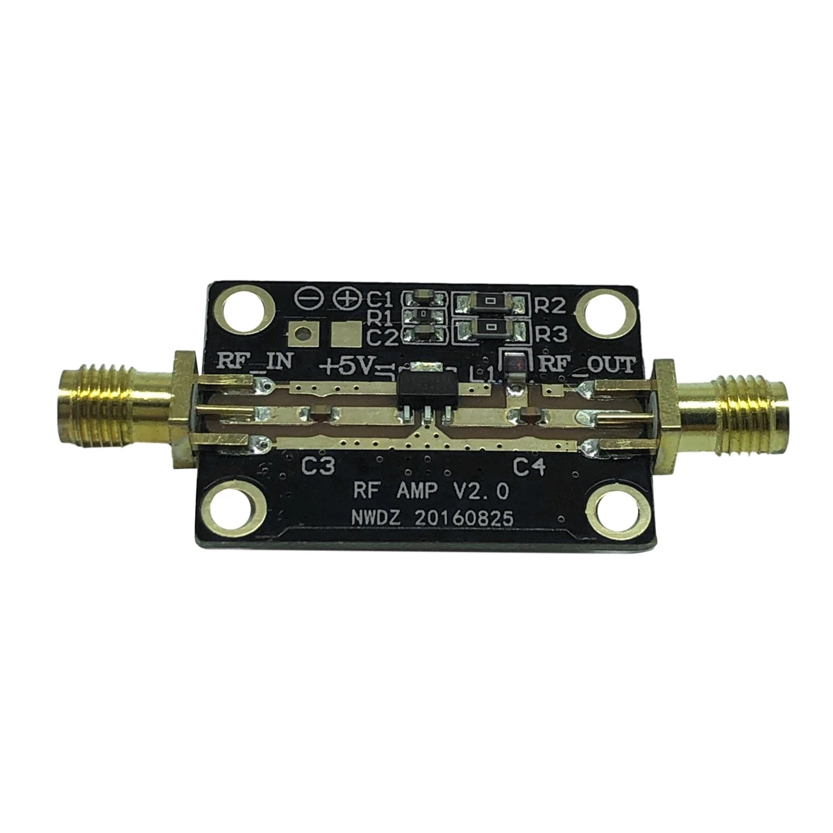 Amplifier RF Broadband linier tinggi 0.05-6G modul penguat daya sedang kinerja tinggi