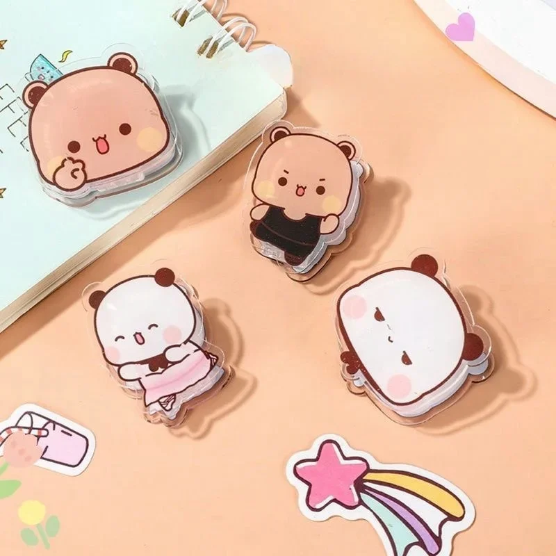 Kawaii Bubu Dudu Cartoon Panda Bär Dokumentenmappe Tragbarer Papierhalter Notizbuch-Clip Schul- und Bürobedarf Schreibwaren