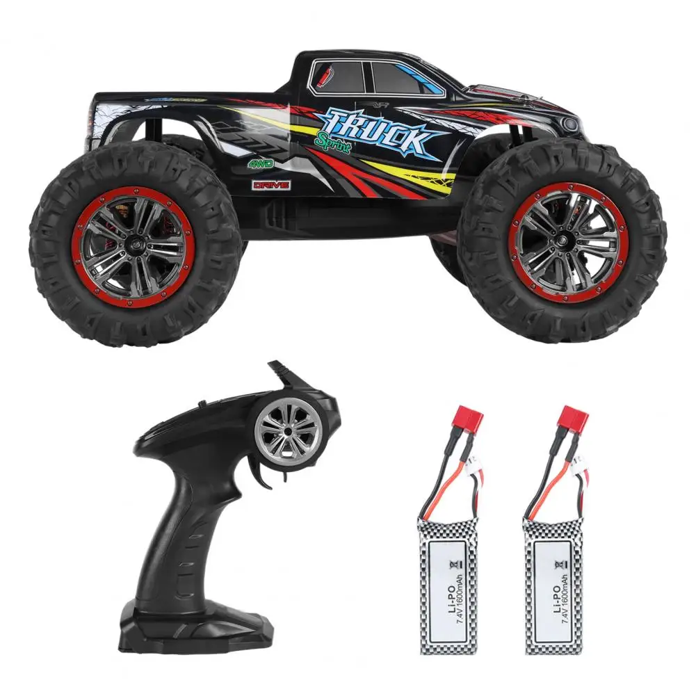 1:10 Scale Fast Brush Motor RC Car,IPX5 Waterproof RC Truck with Max Speed 50KMH,2.4G High Speed Off-road Remote Control Car