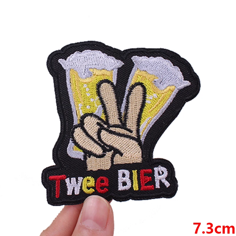Nederland Oeteldonk embleem borduurpatches opstrijkbare patches voor kleding Nederland carnaval patch viering geschenken naai DIY