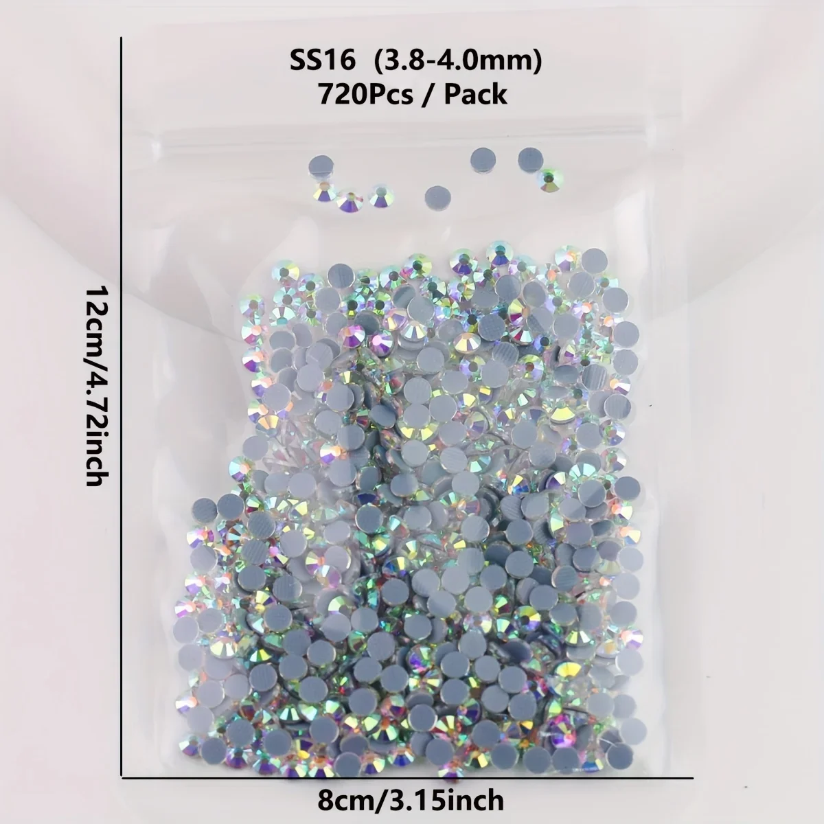 SS6-SS50 AAAAA Crystal AB Tornasol High Quality Glass Crystal  Flatback Stones Hot Fix Strass DIY Beads Iron On HotFix Rhineston