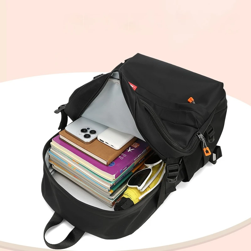 MOZHI Backpack Female Japanese Simple Junior High School Student Backpack Female Large Capacity Male Backpack