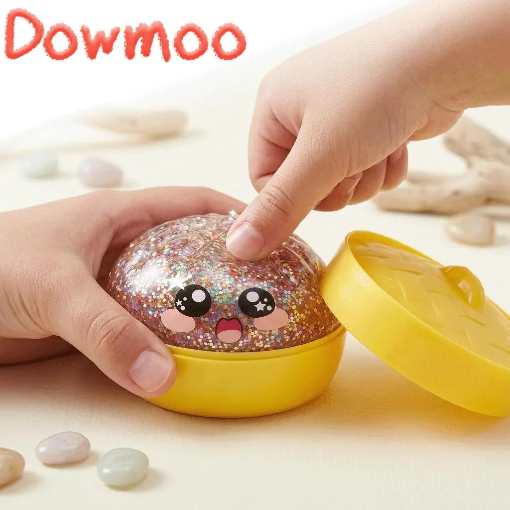 

Милая блестящая игрушка-мялка в форме пельменя с пароваркой, мягкая, медленно восстанавливающая форму, антистрессовая сенсорная игрушка-мялка, сияющий инструмент для расслабления