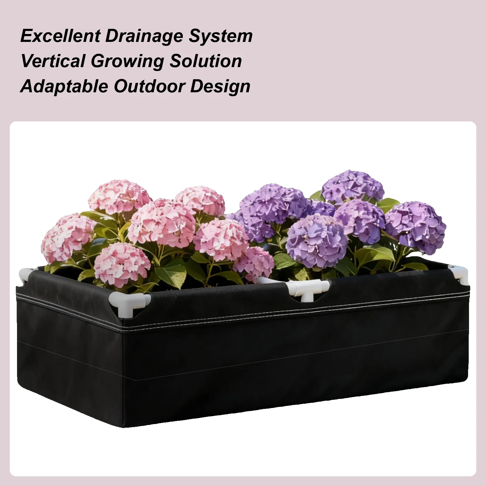 

Fabric Garden Plant Bed Rectangular Vegetable Growing Nursery Pot Gardening Raised Beds With Frame For Vegetable Strawberries