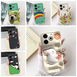 New For Tecno Pova 6 Neo 5G Case Black Silicone Shock Proof Butterfly Soft TPU Shockproof Bunper For Tecno Pova6 Neo 6.67 Cover