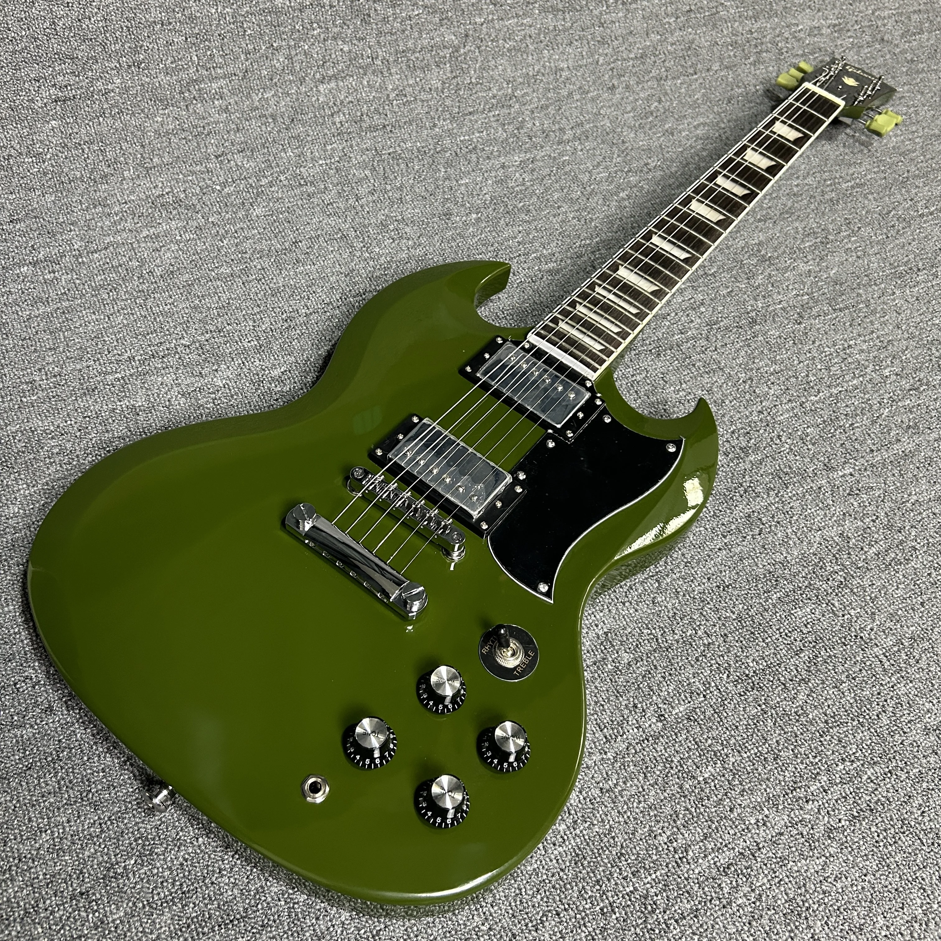 Hot Selling Gib Army Green SG Electric Guitar 22 Tone Position Mahogany Body Rosewood Fingerboard High Quality Free Delivery