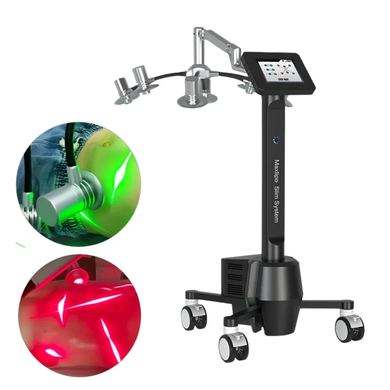 Green Light Therapy 6D Lipo Professional Body Slimming Machine Non-Invasive 532nm Lipolysis for Fat Removal Weight Loss