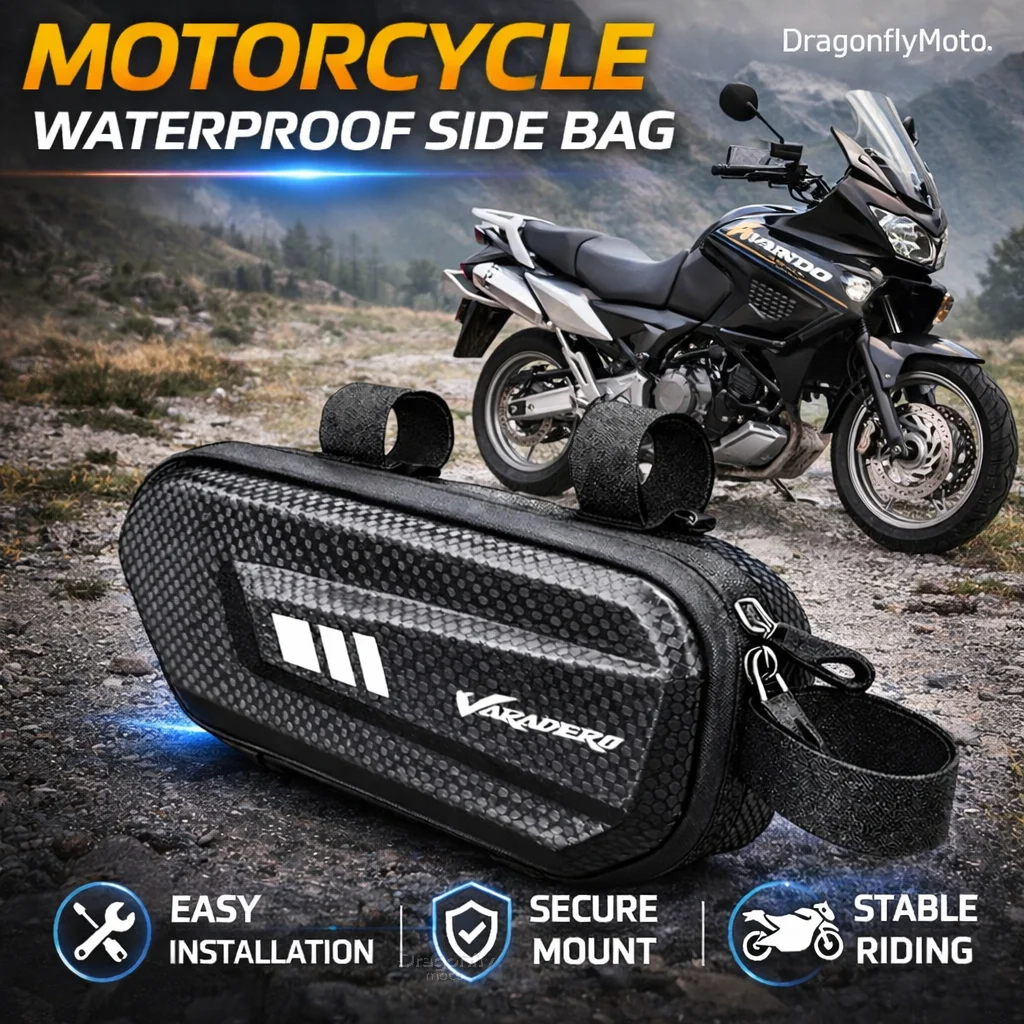 Large Capacity Motorcycle Side Bag For Honda Varadero XL1000 XL 1000 125 V XL1000V XL125V XL125  Waterproof Multifunctional