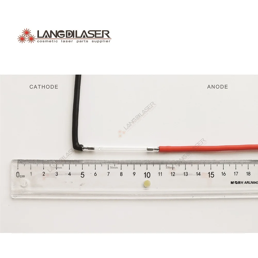Customized Xenon Arc Flash Lamp / Size 5*40*60F - Cathode Bend / Outer Dia.5mm / Arc Length 40mm / Body length 60mm