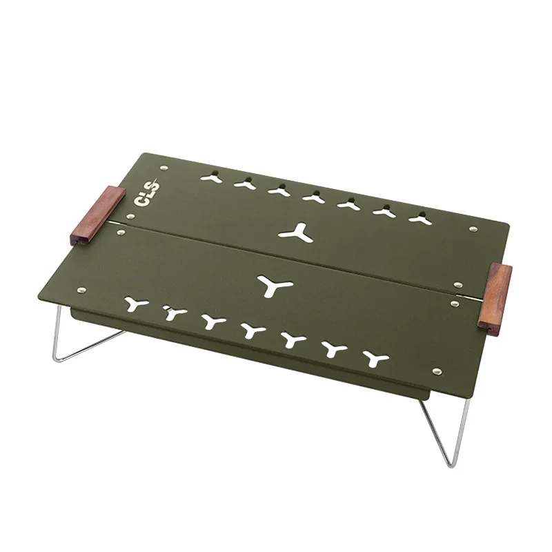 

Outdoor Folding Table Aluminum Alloy Quick Open Single Picnic Table Camping Beach Backyard BBQ Party Hiking