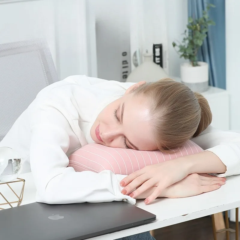 2in1 Bead Filled U Pillow for Office Nap Travel Neck Support Multi Use Comfortable Essential