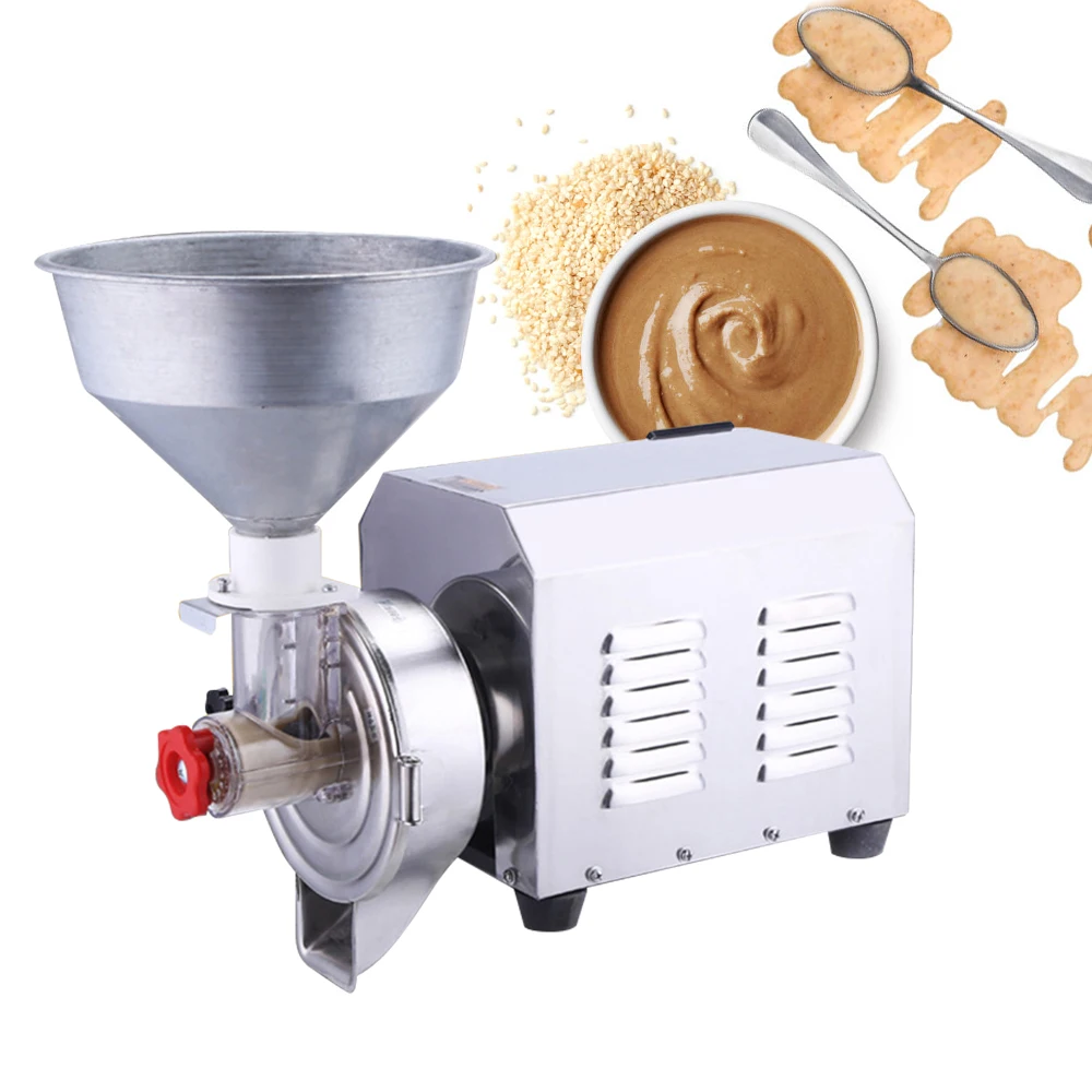Máquina de mantequilla de maní más vendida, equipo de mantequilla de maní, molinillo Industrial de mantequilla de maní Tahini