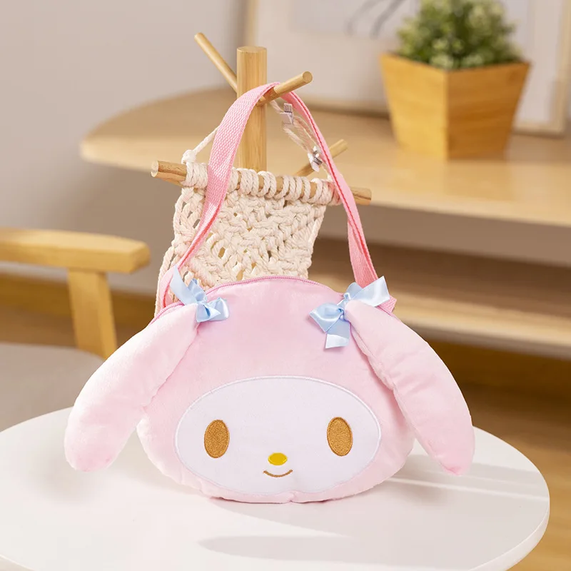 

Cute Hello Kitty Y2K Crossbody Bag Sanrio Kawaii Anime Cinnamoroll My Melody Wash Bag Girl Heart Large Capacity Storage Bag Toys