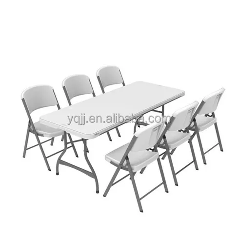 Outdoor folding tables and chairs sets for events