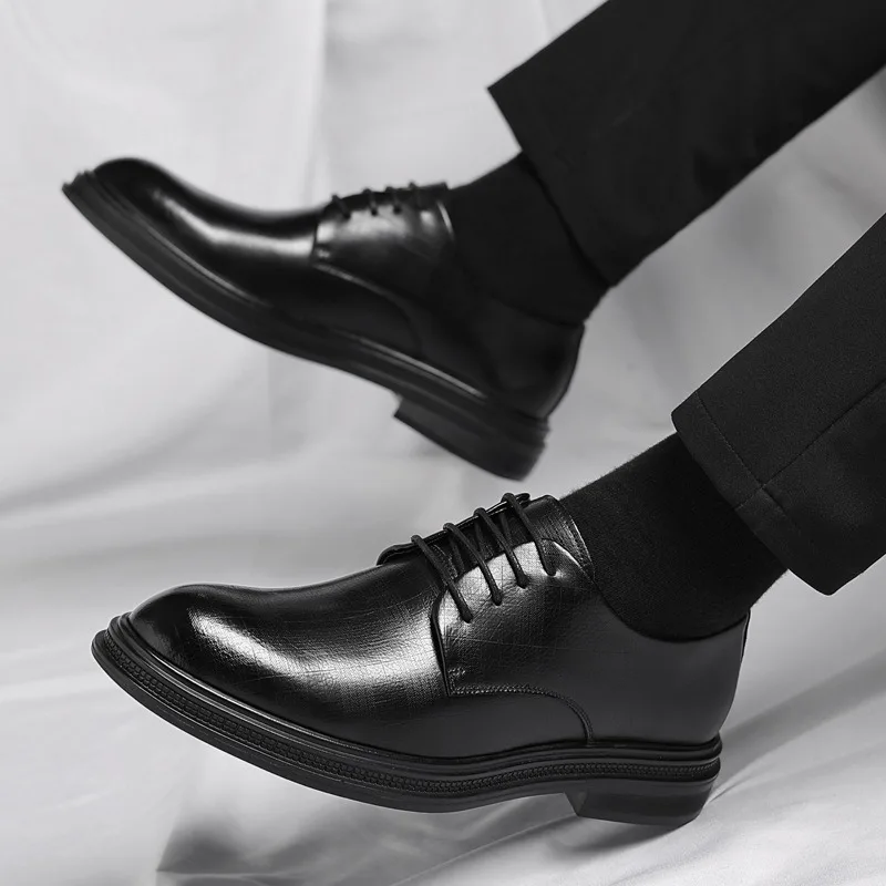 

Size 48 Mens Dress Shoes High Quality Business Casual Leather Shoe British High-end Mens Wedding Shoes Luxury Designer Men Shoes