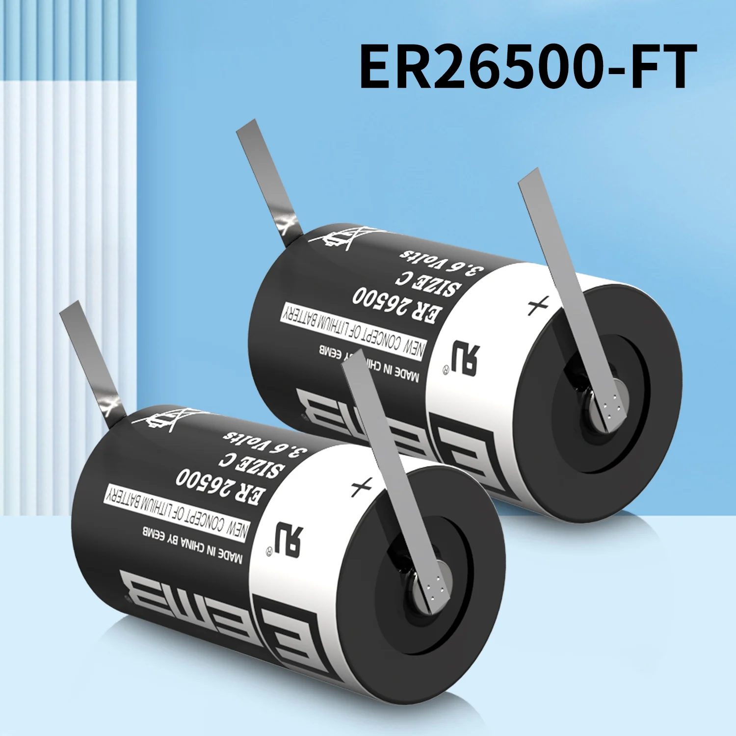 

10pcs EEMB ER26500-FT 3.6V C size battery Non rechargeable