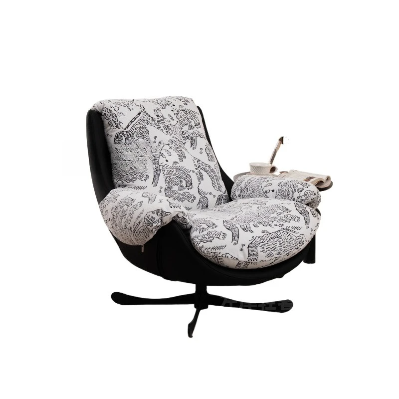 

Retro style rotating sofa chair, balcony home living room leisure single chair