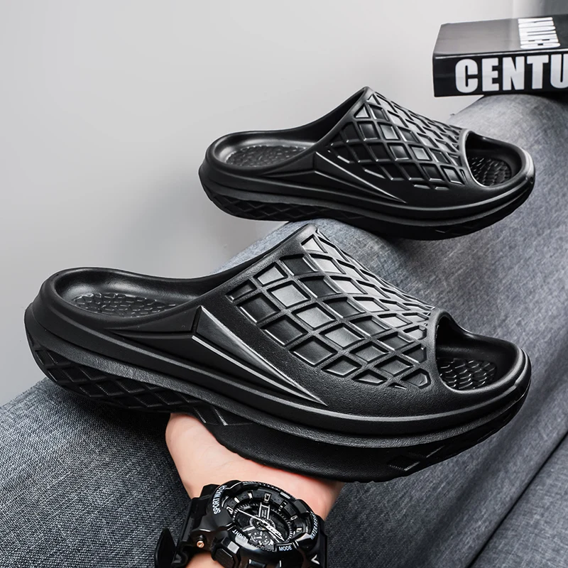 

Men's Breathable Slip-On Sandals for Summer Beach and Outdoor Wear, Non-Slip, Lightweight, Made of Eva Material
