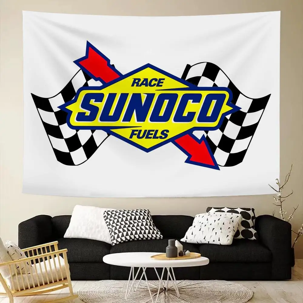 

S-SUNOCOS Machine Parts Tapestry Custom Living Bedroom Party Dormitory Interior Wall Bohemian Decoration Attached Clip