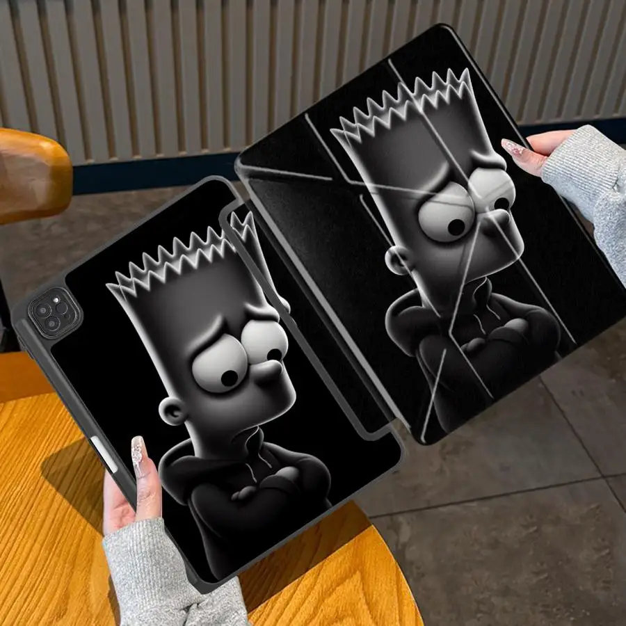 

Cartoon Simpsons Holder Cover Tablet Case For iPad Pro 2025 Mini 6 7 Air 4 5 M3 M2 1 2 M4 11inch Pro 11th 10th 9th 8th 7th