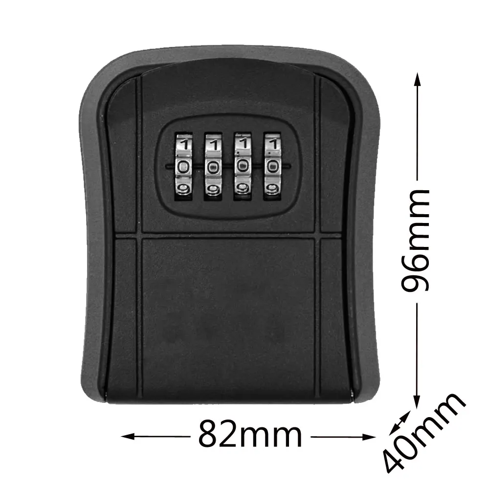 Password Key Box Metal alloy Decoration Key Code Box Key Storage Lock Box Wall Mounted Password Box Outdoor Key Safe Lock Box