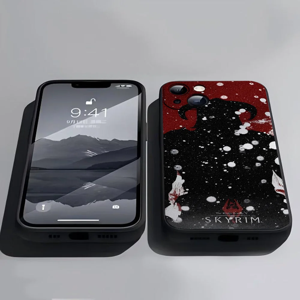 حافظة هاتف ألعاب E-Elders مصنوعة من السيليكون الناعم لهاتف S-Scrolls Skyrims IPhone 16 15 14 13 12 11 Plus Pro Max Plus #5