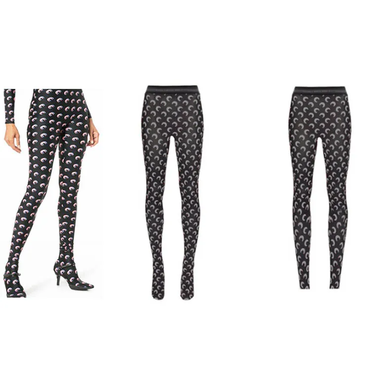 กางเกงเลกกิ้งผู้หญิงแบบยืดพิมพ์ลาย ทรงสลิม ใส่เป็นเสื้อคลุมหรือชั้นในได้ ความยาวเจ็ด/เก้าส่วน ใช้งานได้หลากหลาย