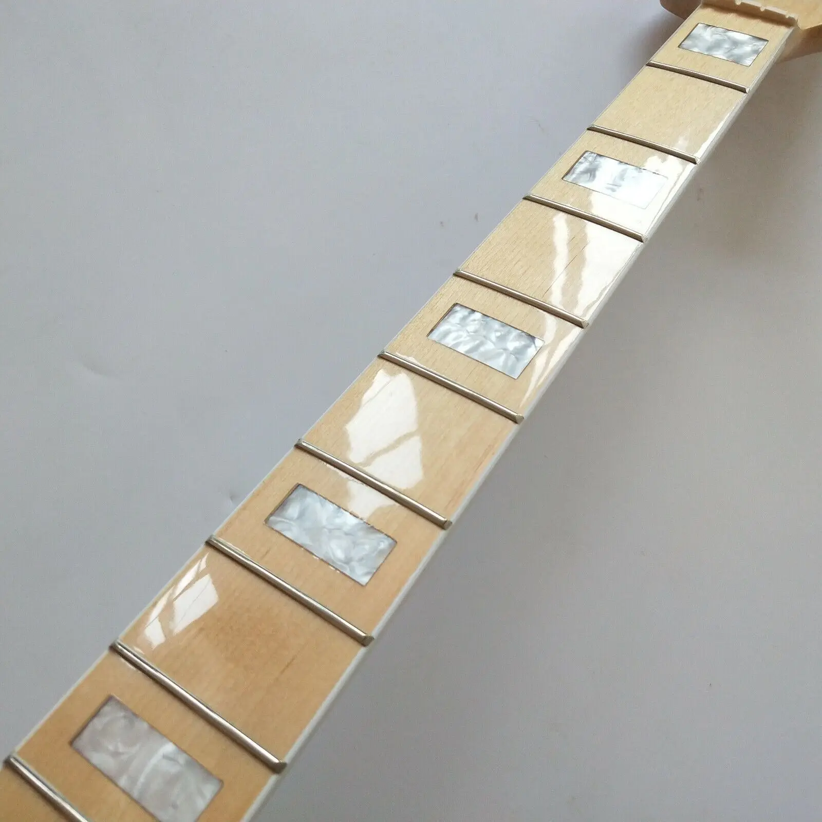 Maple JAZZ bass guitar neck parts 20fret 34inch Block Inlay Maple wood Fretboard