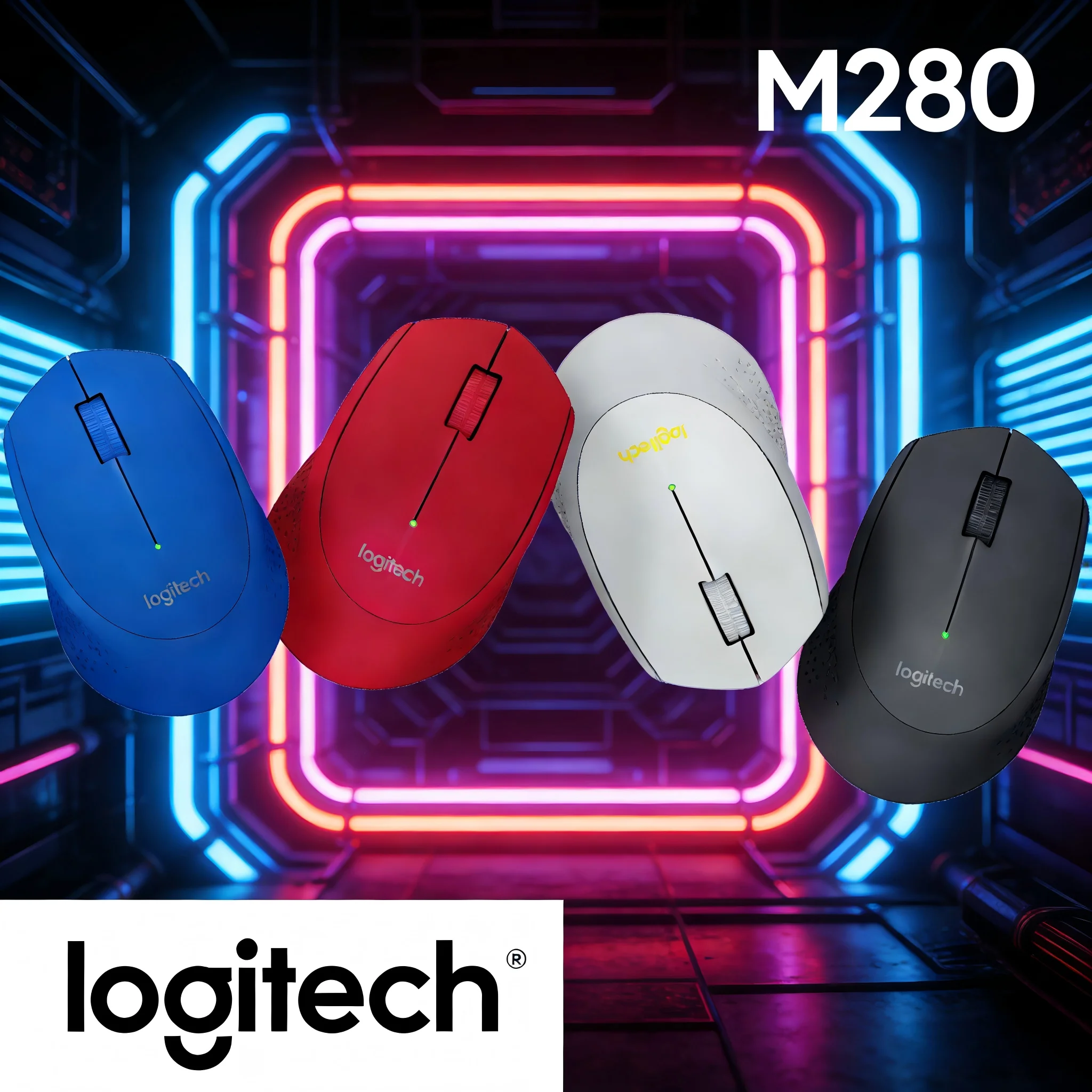 

Беспроводная мышь M280, офисное домашнее игровое использование Logitech, эргономичный USB, прочный портативный аккумулятор